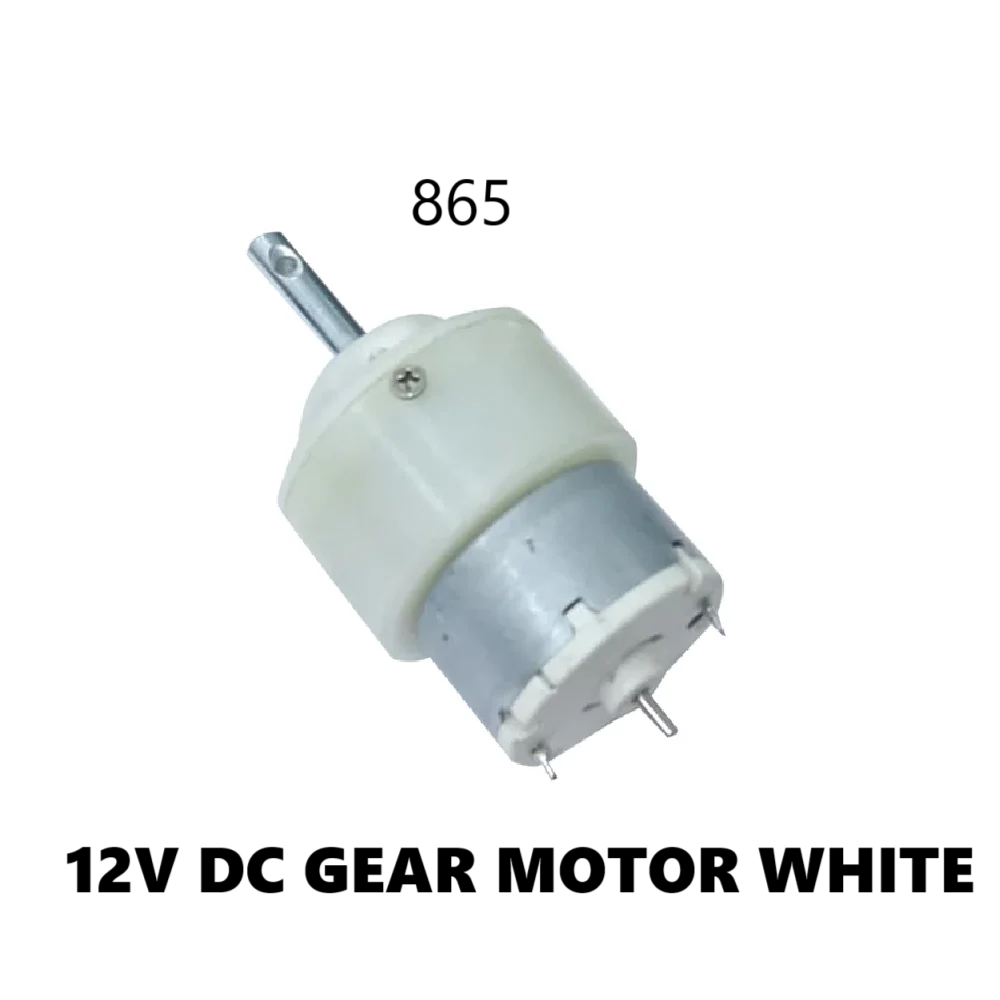 12 V DC GEAR MOTOR WHITE