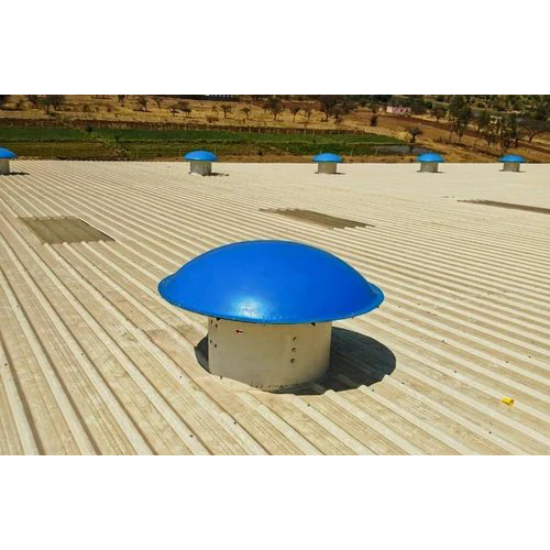 Roof Top Motorized Exhaust Fan - Color: Blue