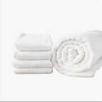 Terry Bamboo Bath Towels - Color: White