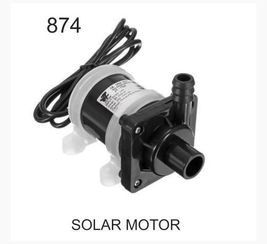 SOLAR MOTOR  Standard Single Phase DC SUBMERSIBLE PUMP BLACK, 5 HP, 12V