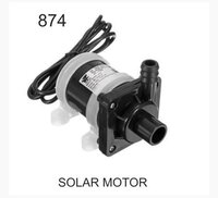 Solar Motor  Standard Single Phase Dc Submersible Pump Black, 5 Hp, 12v - Color: Black100