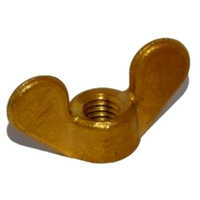Brass Wing Nut - Stainless Steel, Various Sizes Available, Powder Coated Surface | High Quality Manual Fastener For Industrial Use