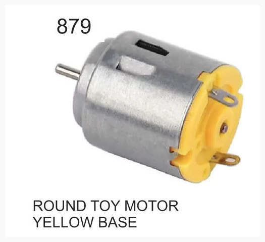 ROUND TOY MOTOR YELLOW BASE