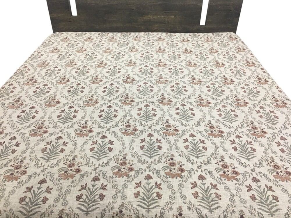 King Size Hand Block Printed Tnt Bedcover