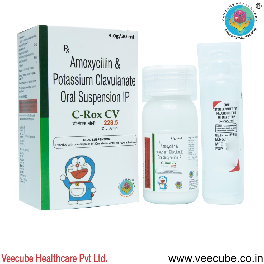 Amoxycillin 200mg  Potassium Clavulanate 28.5 mgwith Water