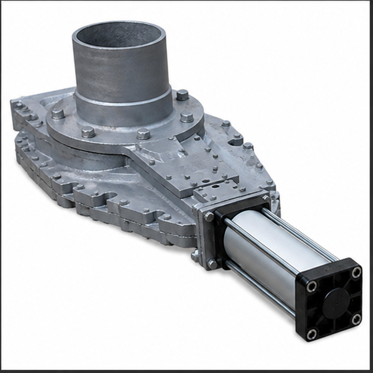 Ash Isolation Valve - Color: Silver