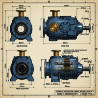 Cooling Tower Gear Box - Color: Blue