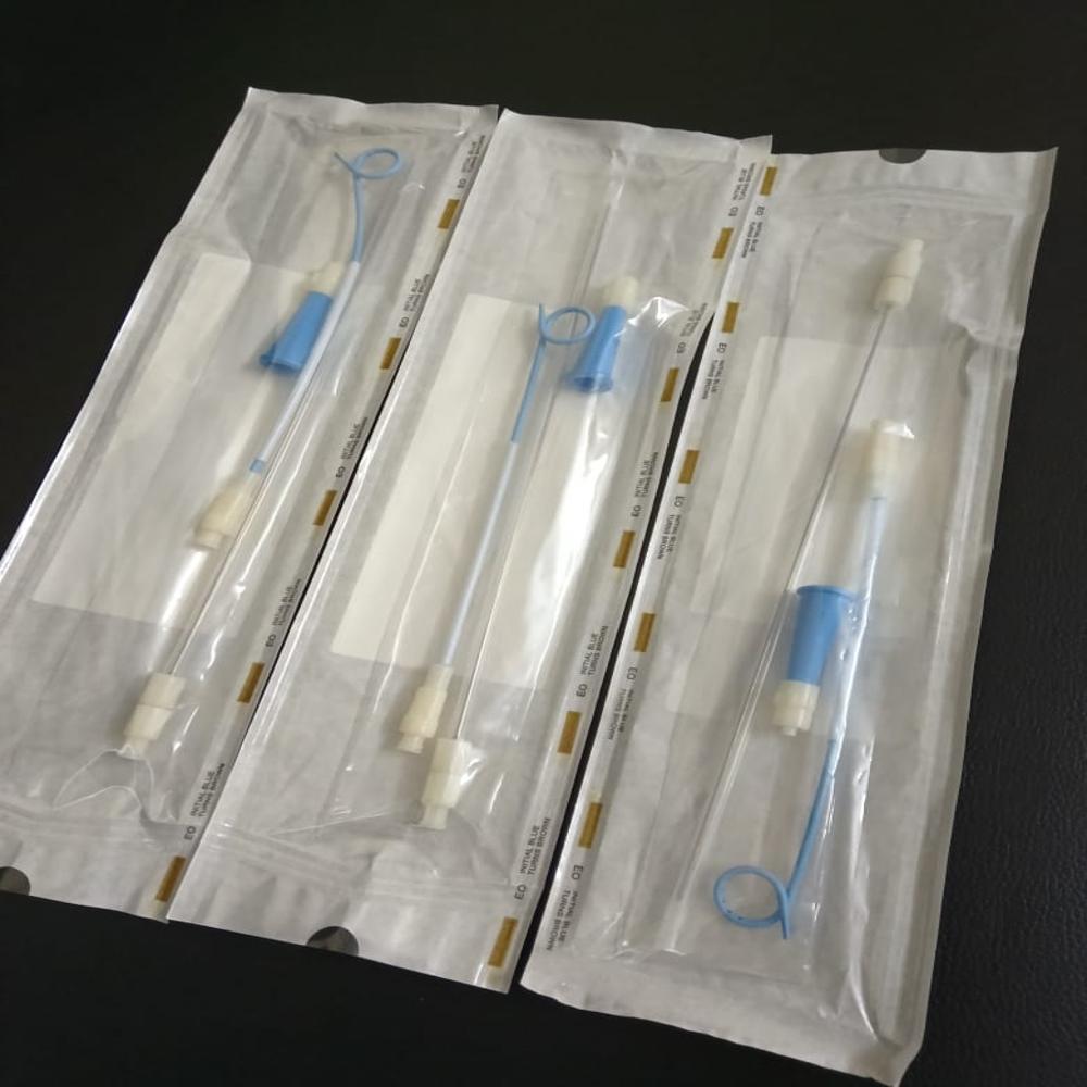Pigtail Pcn Catheter With Trocar Sterilised Urology Pcn Catheter With Needle - Material: Plastic