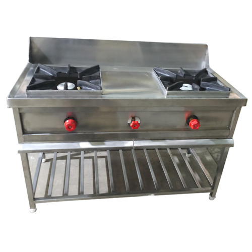 Two Burner Gas Range - Material: Metal