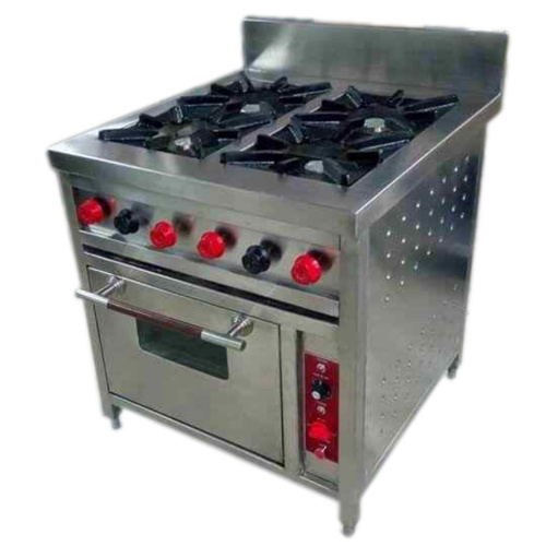 Four Burner Conti Range With Oven - Material: Steel