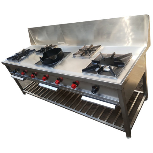 Five Burner Cooking Range - Material: Metal