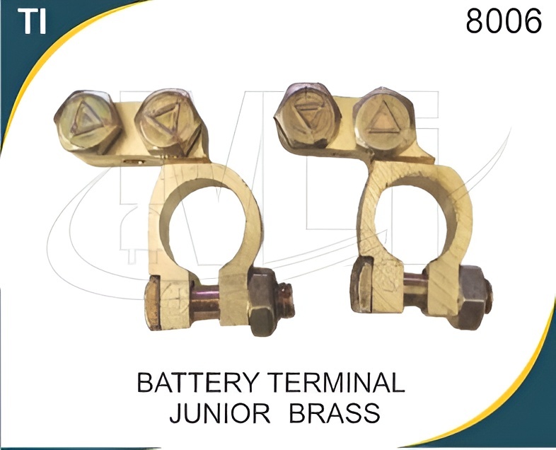 BATTERY TERMINAL JUNIOR BRASS - Stainless Steel 5A Female Fuse Thimmble, Designed for 220V Current Rating, Efficient Electrical Connectivity