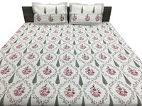 Hand Block Printed Waffle Bedsheet