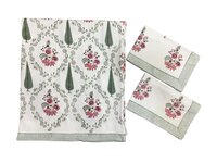 Hand Block Printed Waffle Bedsheet