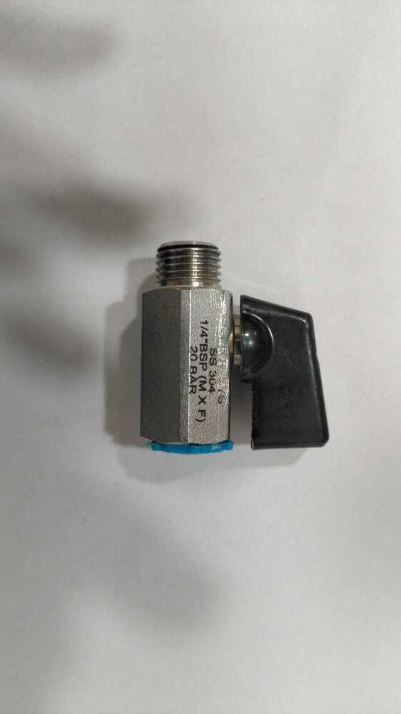 Brass Mini Ball Valve Size: 1/2"