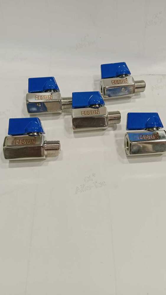 Mini Ball Valve Brass - Finish: Polished