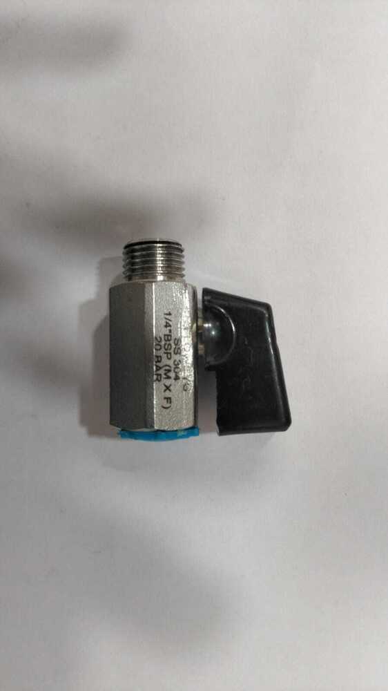 Mini Ball Valve Brass - Finish: Polished