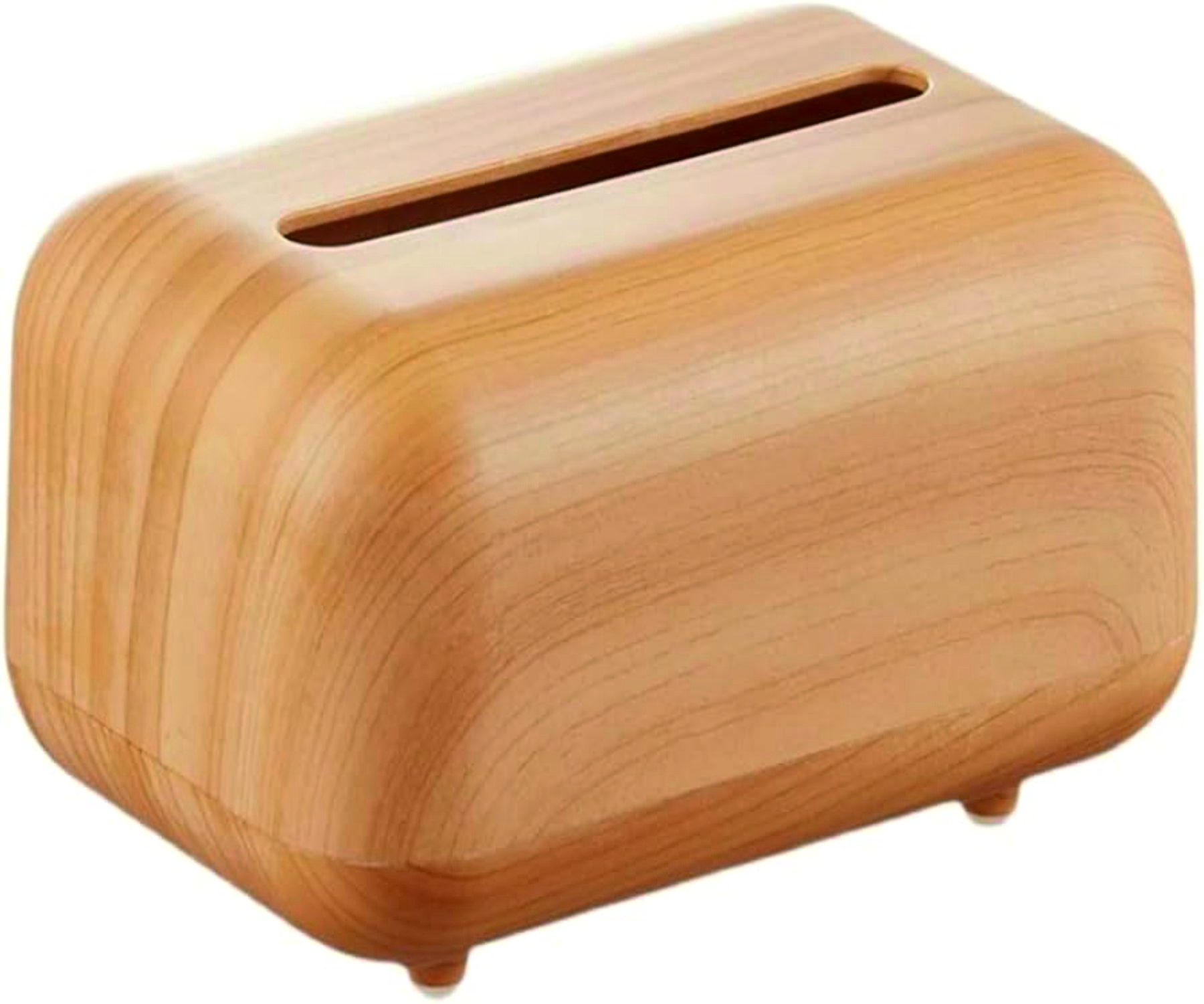 TISSUE BOX - Plastic, 15x10x8 cm, Beige | Holds Facial Tissues for Convenient Dispensing in Homes, Offices, or Restrooms