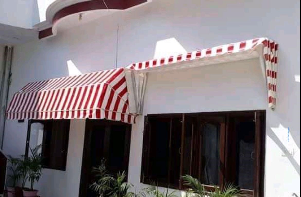 Striped Window Awning - Color: Multi Colour