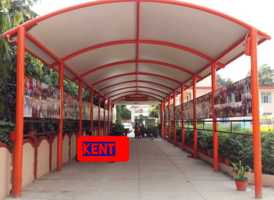 650 Modular Tensile Umbrellas Membrane Structure - Aluminum Sheet Material, Insulated With Pu, White Color, Cement Floor For Outdoor Shade And Shelter