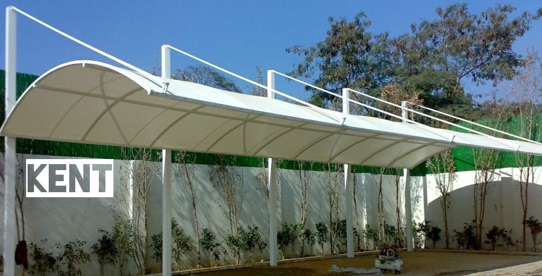 650 Modular Tensile Umbrellas Membrane Structure - Aluminum Sheet Material, Insulated With Pu, White Color, Cement Floor For Outdoor Shade And Shelter