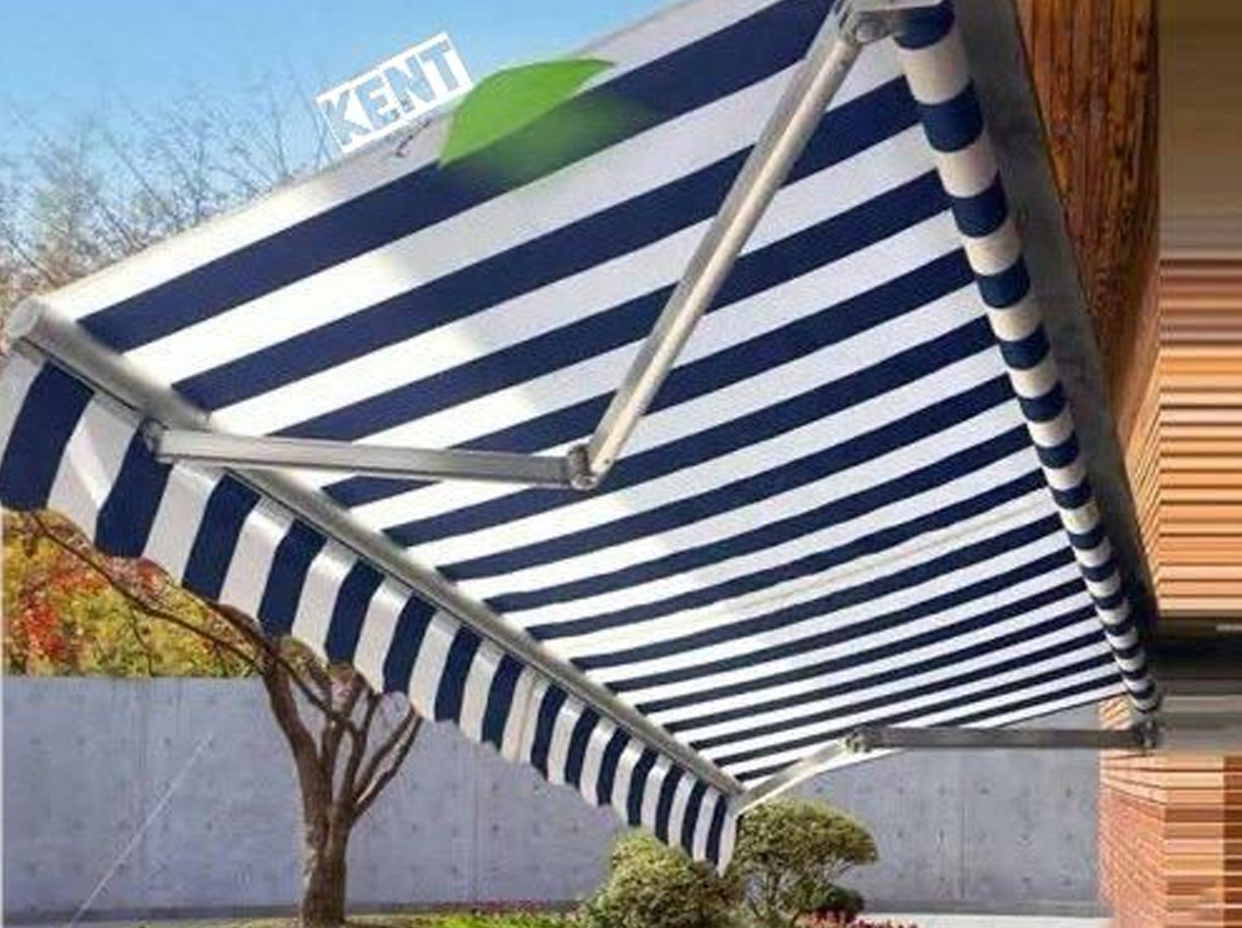 Green Retractable Awning - Waterproof Fabric, 16ft X 10ft, Green Color With Polished White Frame | Manual Operation, Uv Protection, Easy Installation