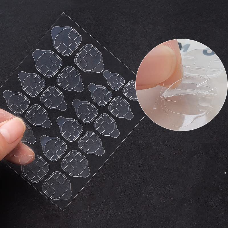 Cherrybox Leopard Print Round Shape Acrylic Pink Colour 24 Pieces Set (Jelly Stick Sheet And Glue Included) (Cb6012) - Ingredients: Chemical