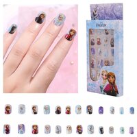 CherryBox Beautiful and Cute Princess Cartoon Press on Nails Set of 24 pieces Self Adhesive Nails for Kids (CB6015-4)