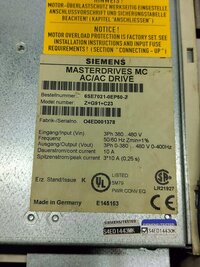 SIEMENS 6SE7021-4EP50-Z AC DRIVE