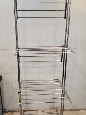 Cloth Drying Stand - Color: Silver