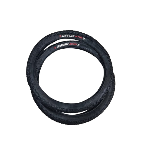 Black Cycle Tyre - Size: Customized