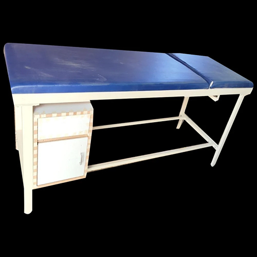 Mild Steel Examination Table - 7.5x2.75x3 Feet | Eco-Friendly, Powder Coated, 150 kg Capacity