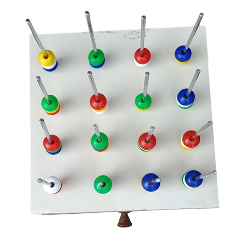 Color Sorting Peg Board - Color: White