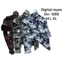 1286 Digital Rayon Shirt - Color: Different Available
