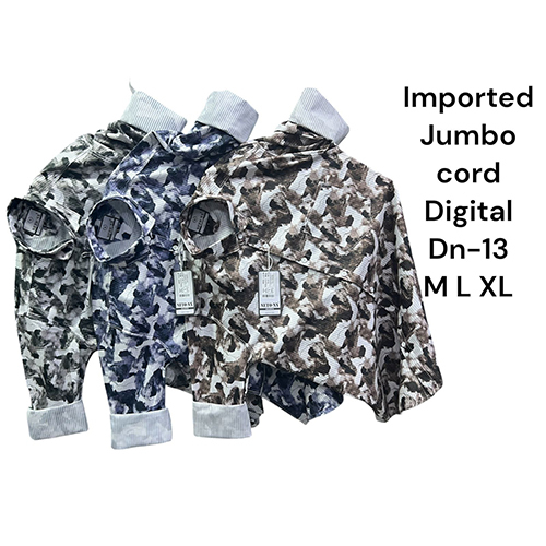 13 Digital Imported Jumbo Cord Shirt - Color: Different Available