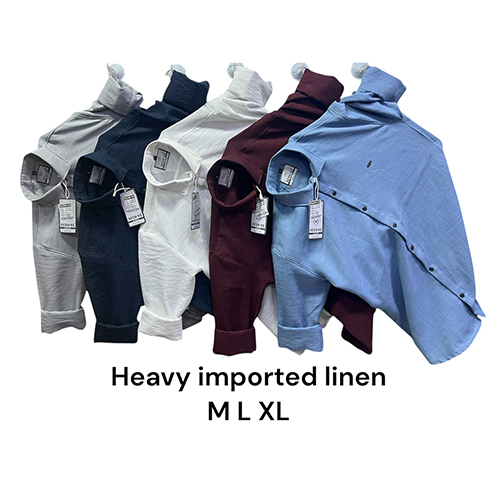 Heavy Imported Linen Shirt - Color: Different Available