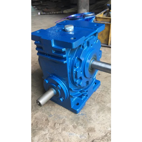 Industrial Worm Gear Box - Color: Blue