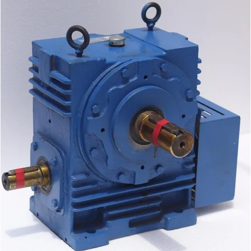 Nuworm Reduction Gear Box - High-Quality Iron Material, Available in Various Sizes, Sleek Blue Finish, Efficient Worm Gear Technology