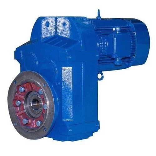 F Series Parallel Shaft Helical Gearbox - Color: Blue