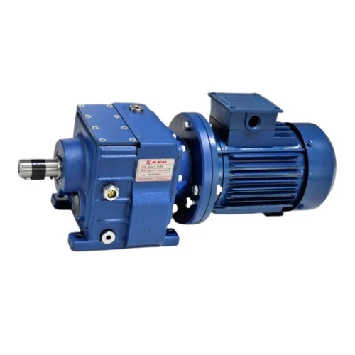 Helical Foot Mounted Gear Box - Color: Blue