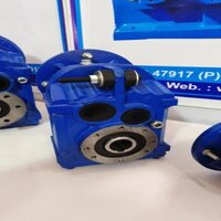 Crane Duty Helical Gearbox - Industrial Application, Different Sizes, Blue Color, Helical Gear Tooth Profile, High Torque And Low Speed