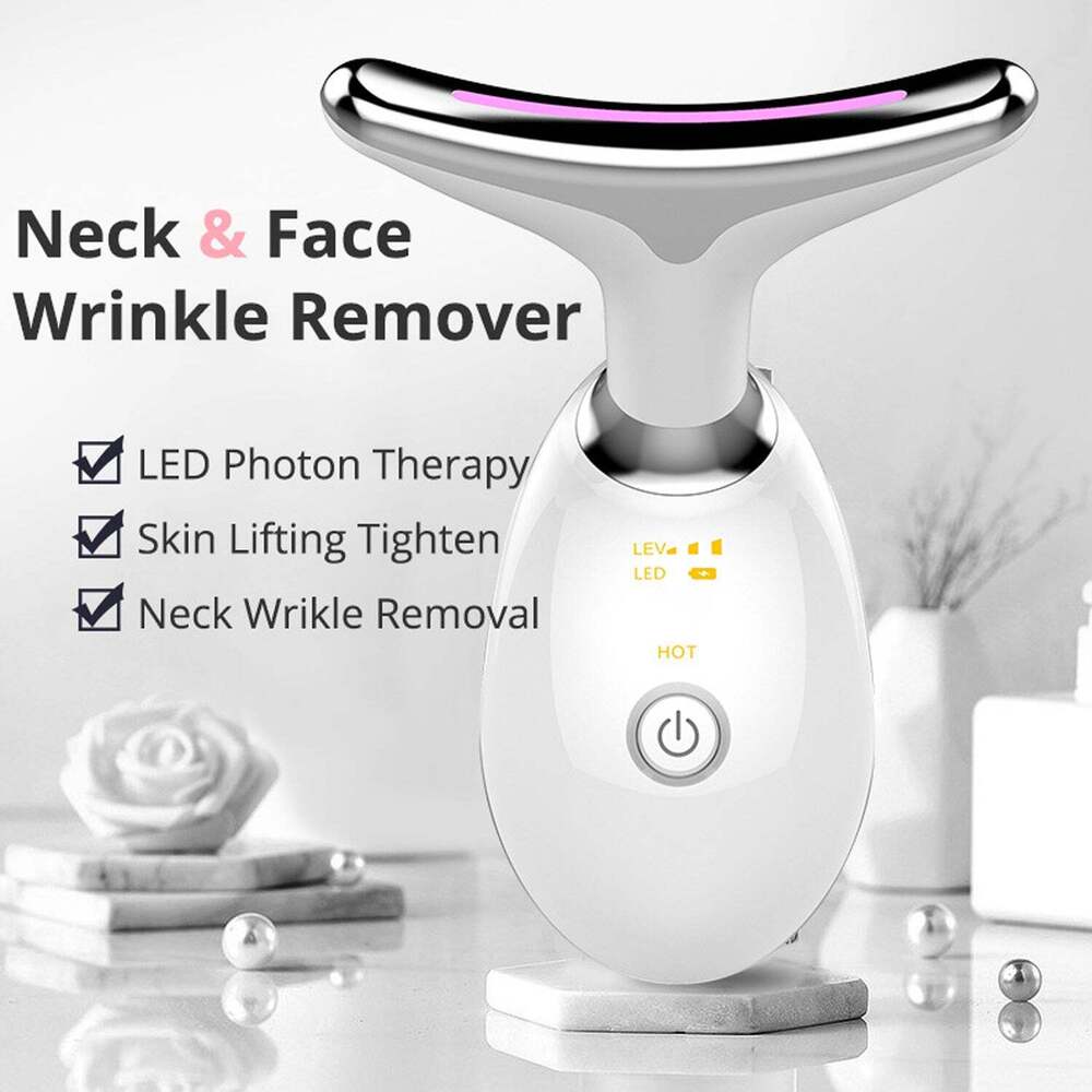 Electric Face Massager Wrinkles Remover LED Photon Face Beauty Device