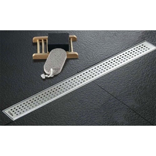Sonata Shower Channel Drain - Color: Silver