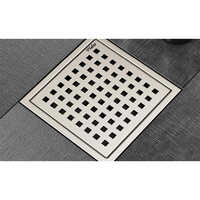 Square Floor Grating With Trap