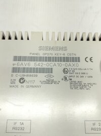 SIEMENS 6AV6 542-OCA10-OAXO OPERATOR PANEL