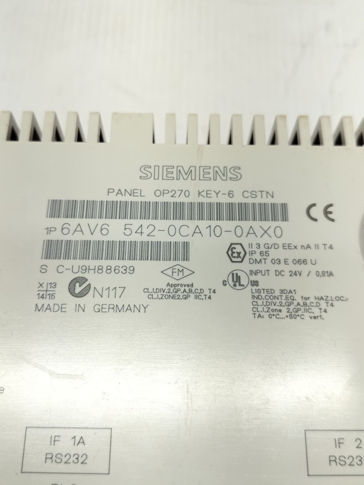 Siemens 6av6 542-oca10-oaxo Operator Panel