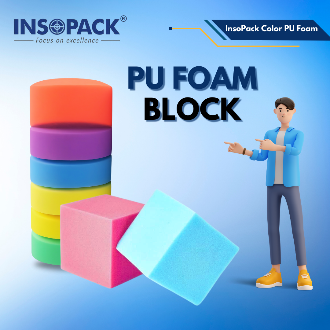 Industrial Pu Foam Blocks - Pu Foam Material, 40mm Thickness, Bright Yellow Color | Lightweight, Smooth Texture, Versatile Cushioning Solution