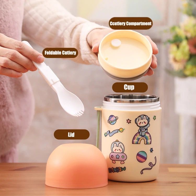 Cherrybox Double Wall Stainless Steel Vacuum Insulated Food Jar