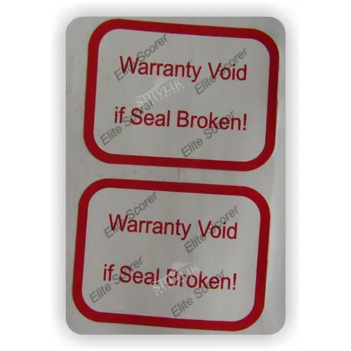 Warranty Labels Or Sticker