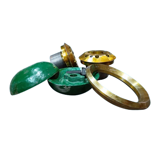 Feed Cone Lock Nut Spacer Ring - Color: Green And Yellow